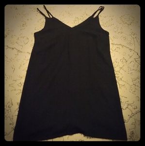 Lily Rain Double Strap Black Dress